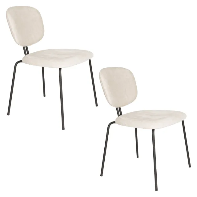 Housecraft Living Bouton eetkamerstoel beige, foto 2