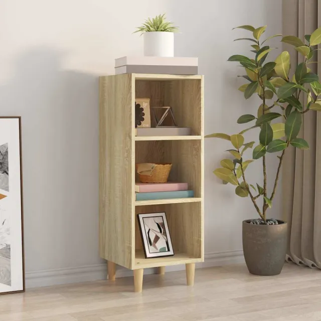 vidaXL Dressoir 34,5x32,5x90 cm bewerkt hout sonoma eikenkleurig Bruin