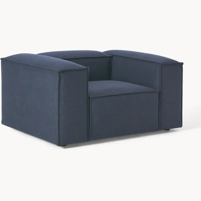 Westwing Collection Fauteuil Lennon Blauw