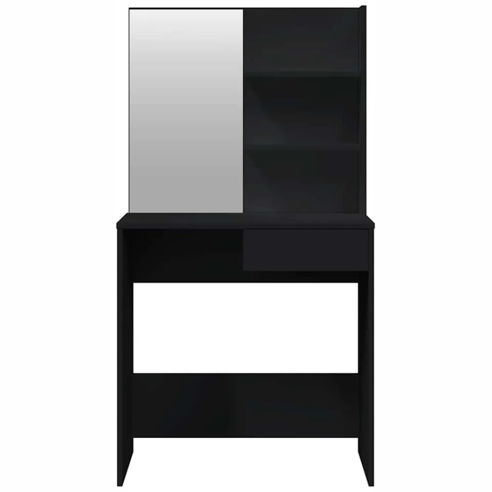 vidaXL Kaptafelset 74,5x40x141 cm zwart, foto 4