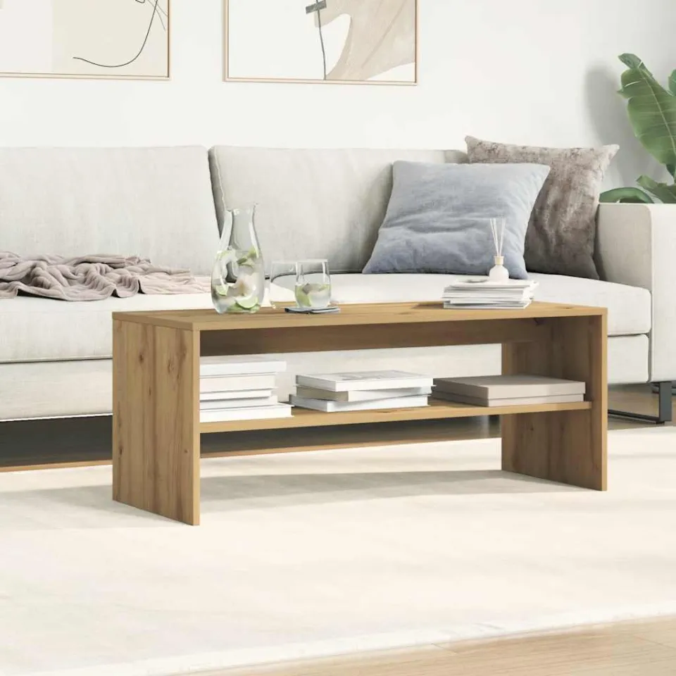 vidaXL Tv-meubel 100x40x40 cm bewerkt hout artisanaal eikenkleurig, foto 3