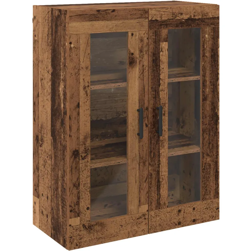 vidaXL Dressoir Oudhout 69,5 x 34 x 90 cm Bewerkt hout bruin, foto 3
