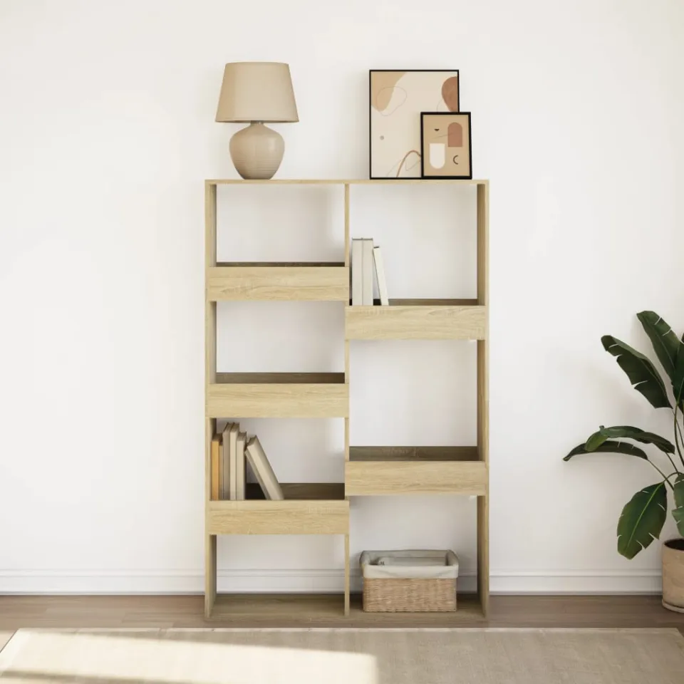 vidaXL Boekenkast 100x33x155,5 cm bewerkt hout sonoma eikenkleurig, foto 2