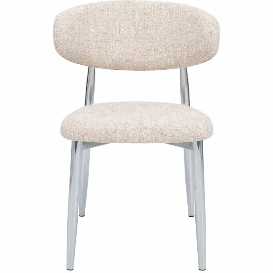 Giga Meubel Skara eetkamerstoel beige chrome, foto 6