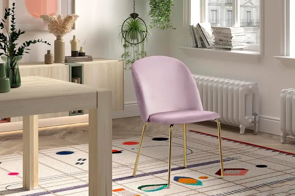 Eetkamerstoel Suze roze, foto 4