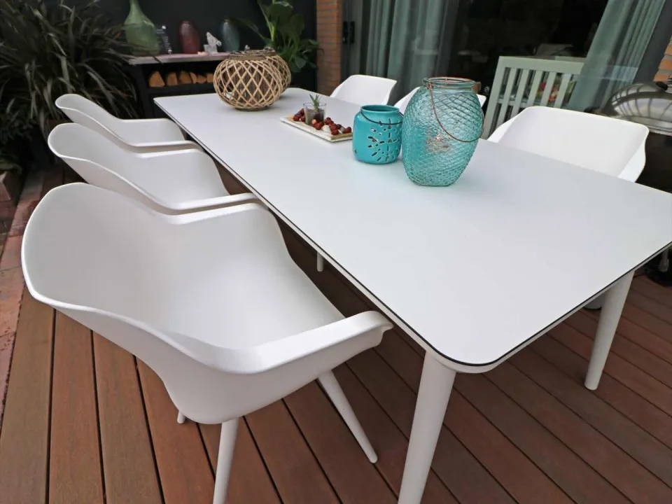 Hartman tuinmeubelen Hartman Sophie Studio dining tuintafel 240x100cm wit, foto 3