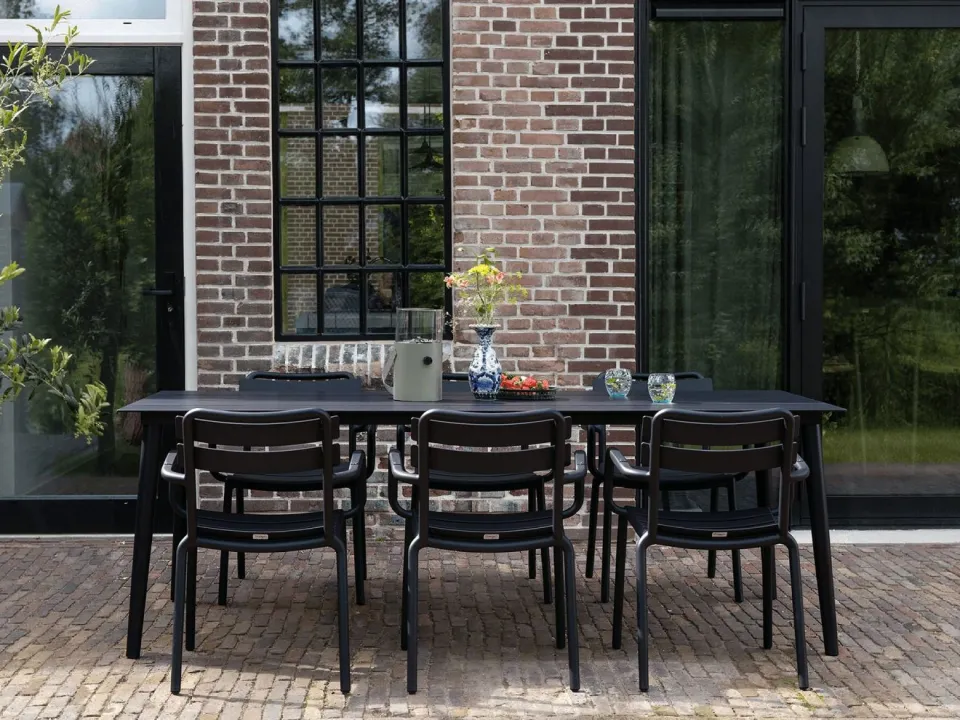 Forza Furniture Forza Vico/Sora 220cm dining tuinset 7-delig stapelbaar, foto 4