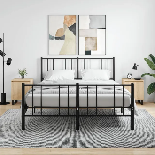 vidaXL Nachtkastjes 2 st 40x30x50 cm bewerkt hout sonoma eikenkleurig, foto 2