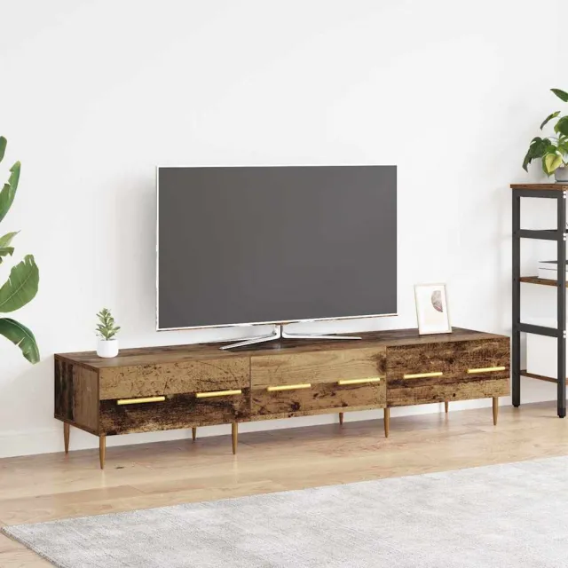 vidaXL TV-kast 150 x 36 x 30 cm Oud Hout Bewerkt hout bruin, foto 2