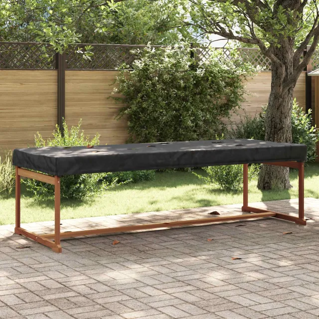 vidaXL Tafel Dek 102 x 262 x 15 cm Stof Rechthoekig Waterdicht Zwart