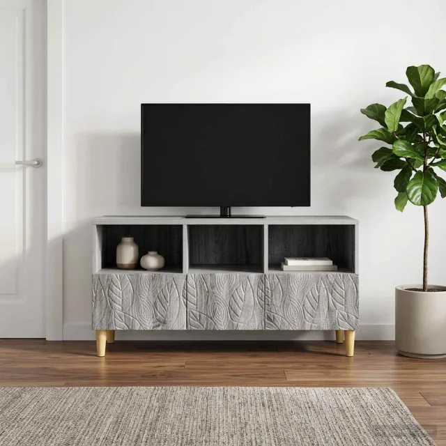 vidaXL TV-kast 102 x 34,5 x 50 cm Grijs Sonoma Bewerkt hout, foto 2
