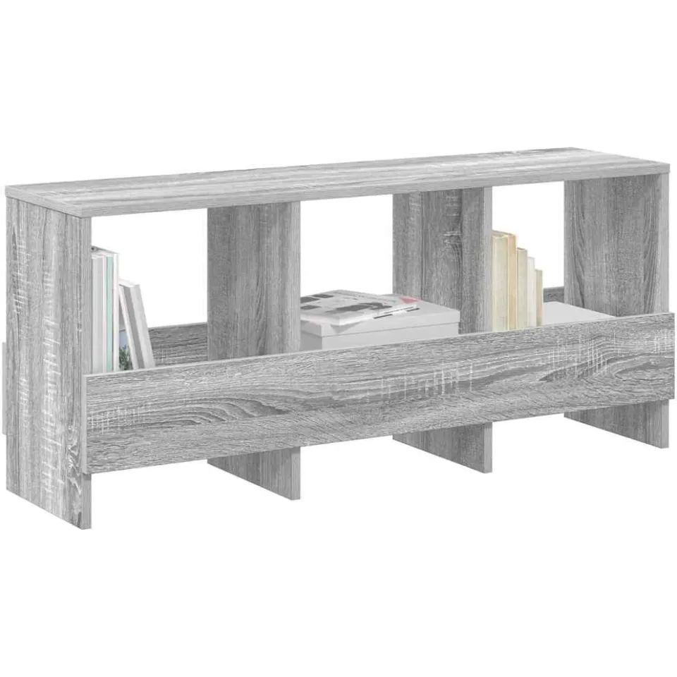 vidaXL Tijdschrift Rek Grijs Sonoma 102 x 30 x 45 cm