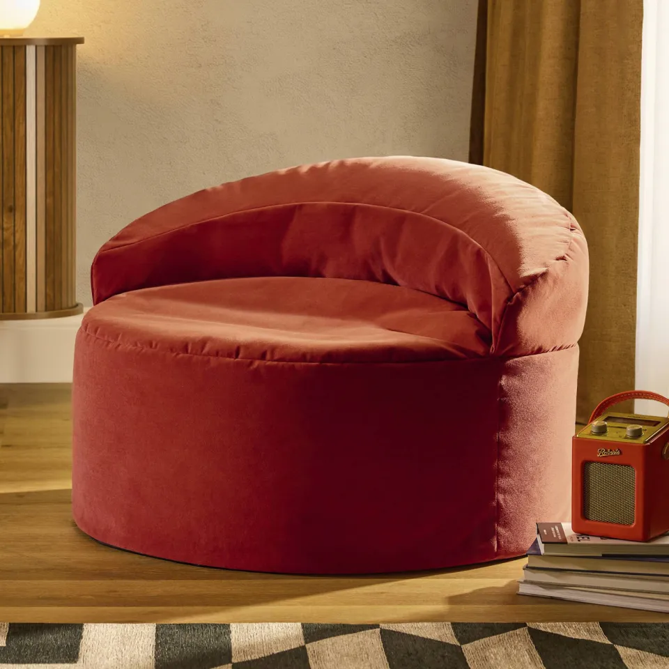 icon - Orb Zitzak Fauteuil - Fluweel - Terracotta, foto 4