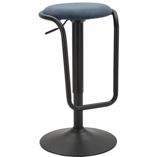 Mauro Ferretti Barkruk Lift Destiny Navy Ø 41×61 cm Zwart