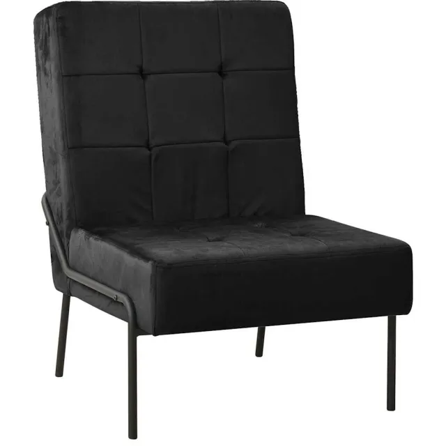 vidaXL Relaxstoel 65x79x87 cm fluweel zwart