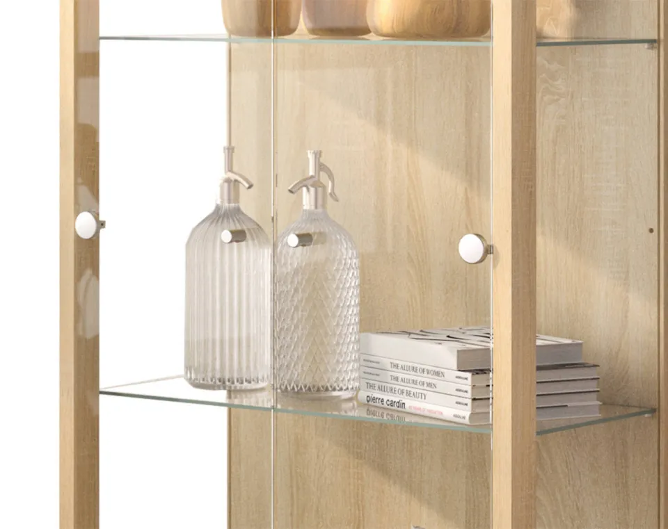 Wehkamp Home Hanna Basic vitrinekast eiken, foto 4