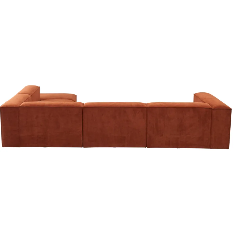 NOUS Living hoekbank Igor hoek rechts - terracotta