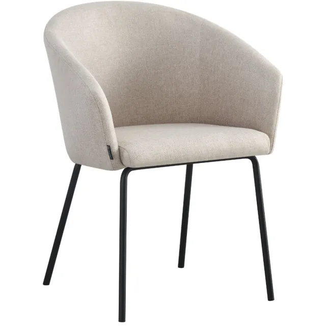 ExitoDesign NUVIO - Eetkamerstoel - Kubelelgance - Beigemetaal - Modern Beige;Zwart