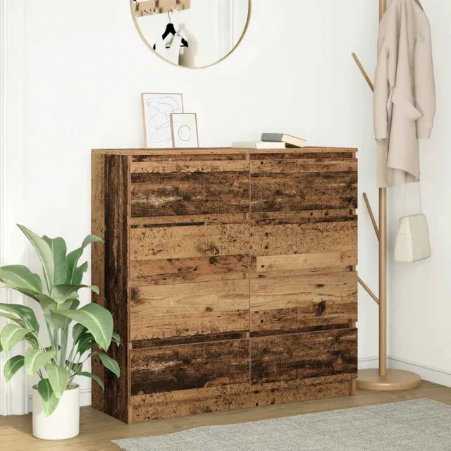 vidaXL Dressoir 100x35x99 cm spaanplaat oud hout Bruin
