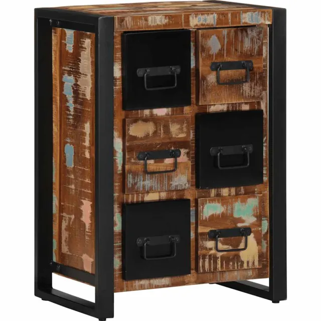 vidaXL Dressoir 50x35x70 cm massief gerecycled hout Bruin