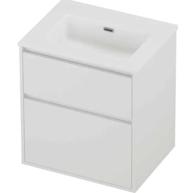 Proline Tribute Badmeubelset Porselein Elegant 60x46x67 cm Mat Wit Mat White