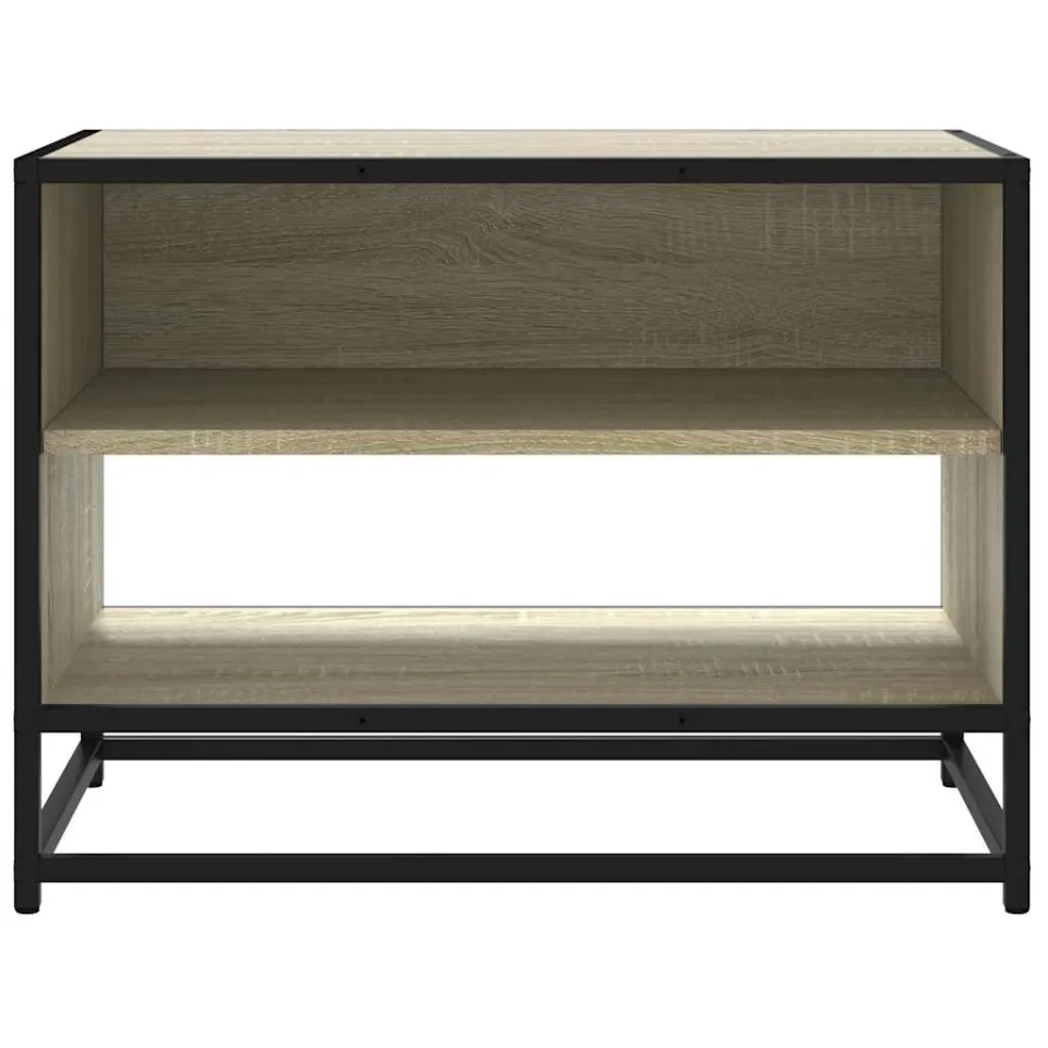 vidaXL Tv-meubel 61x40x46 cm bewerkt hout metaal sonoma eikenkleurig, foto 4