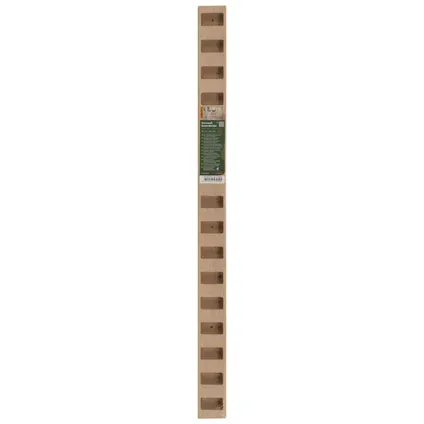 CanDo Decowall Roomdivider Vloer- En Plafondprofielset - Natuur Eiken - Recht Bruin