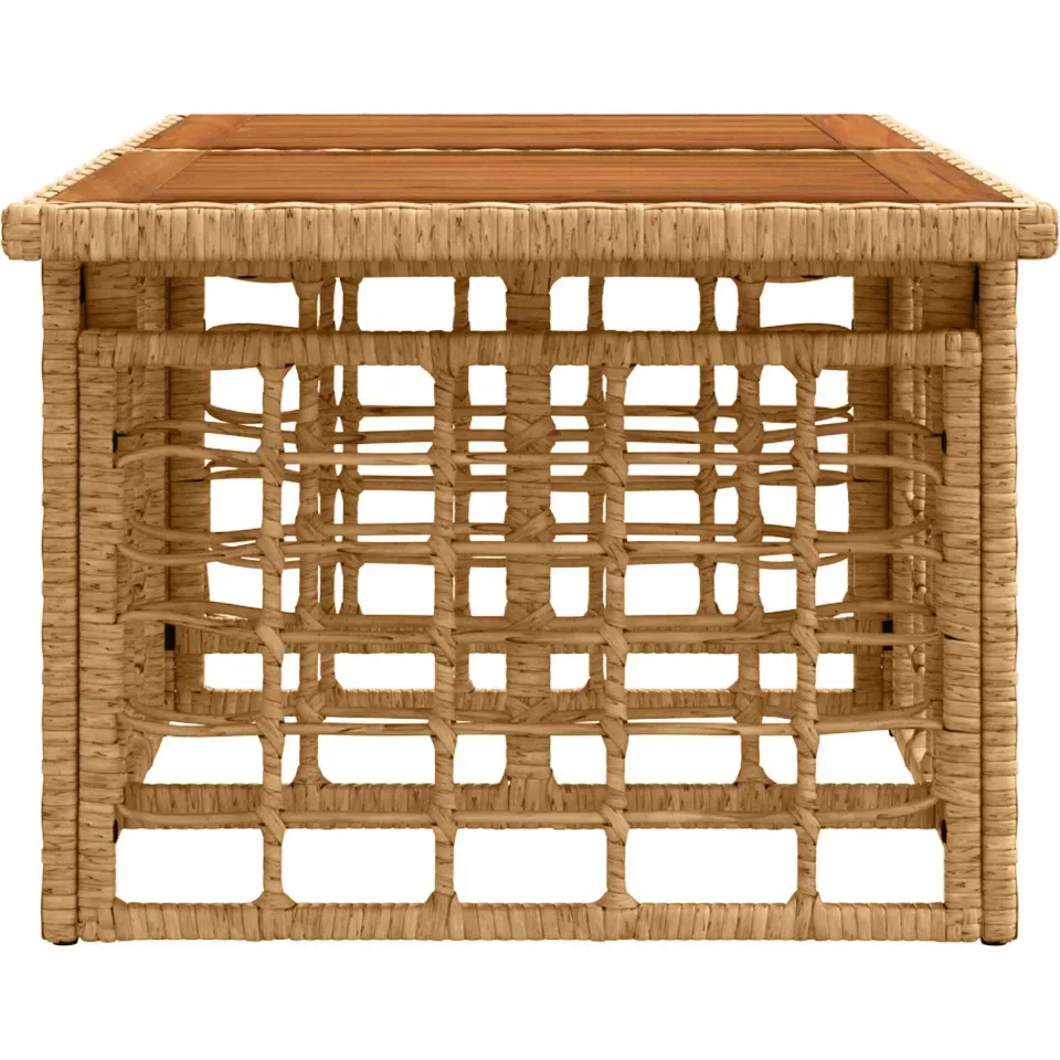 vidaXL Tuinstafel met opklapbare functie Naturel 100 x 55 x 37 cm, foto 4