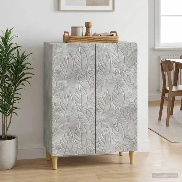 vidaXL Dressoir Betongrijs 66 x 34,5 x 90 cm Bewerkt hout