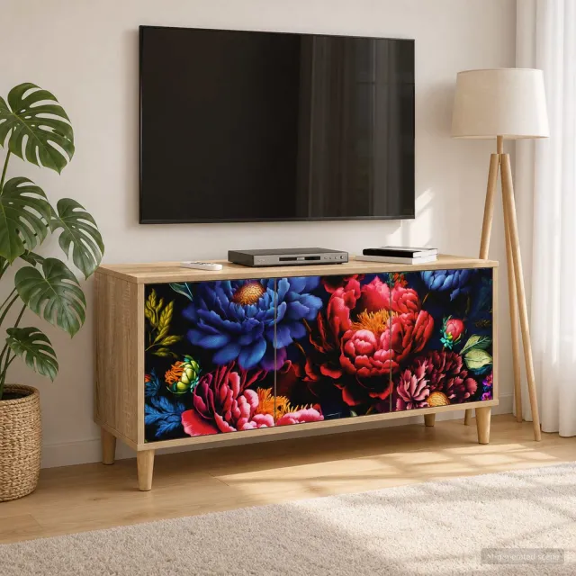 vidaXL Tv-meubel KIEL 102 x 33 x 50 cm Sonoma Bewerkt hout bruin, foto 2