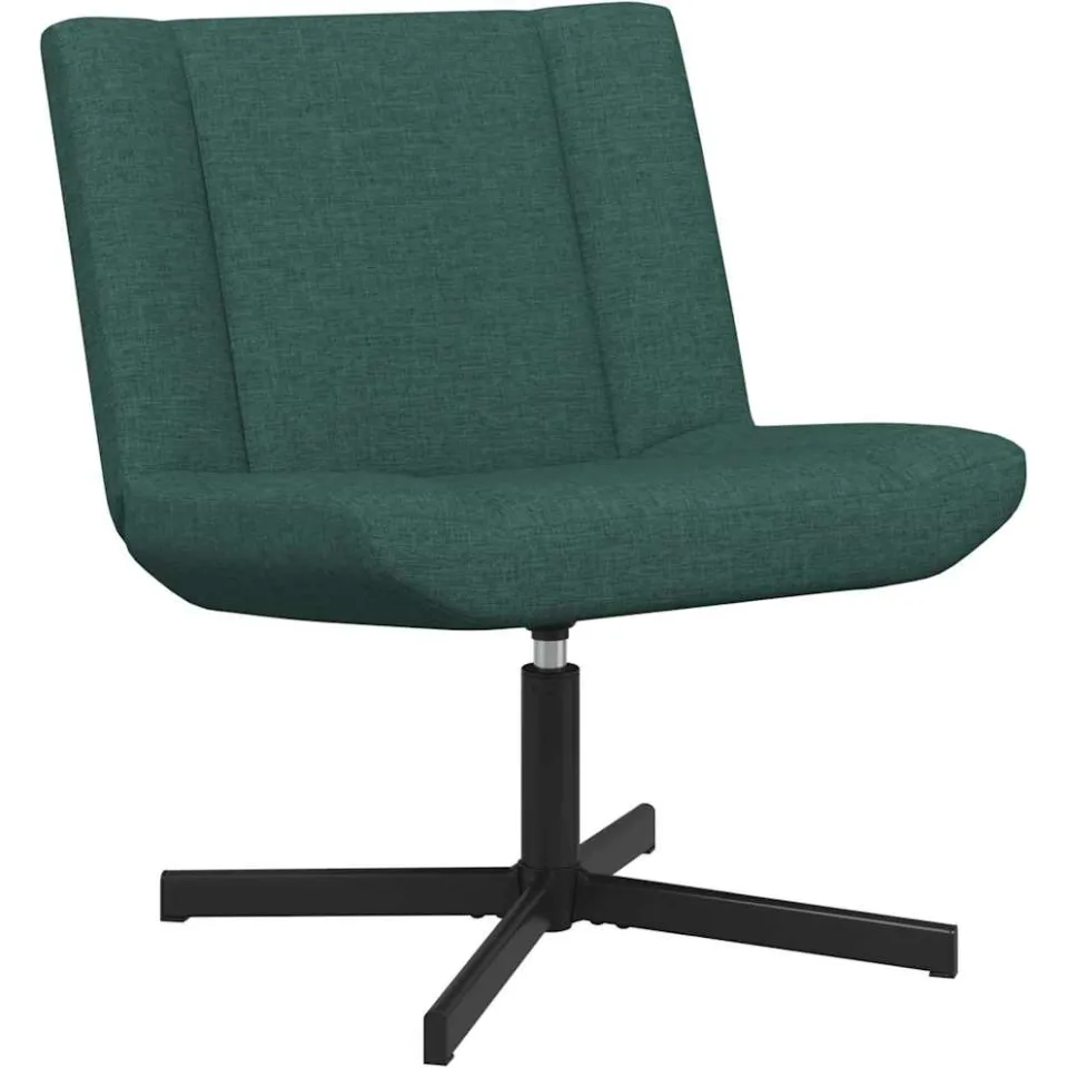 vidaXL Draaistoel Donkergroen 63 x 75 x 76 cm Stof