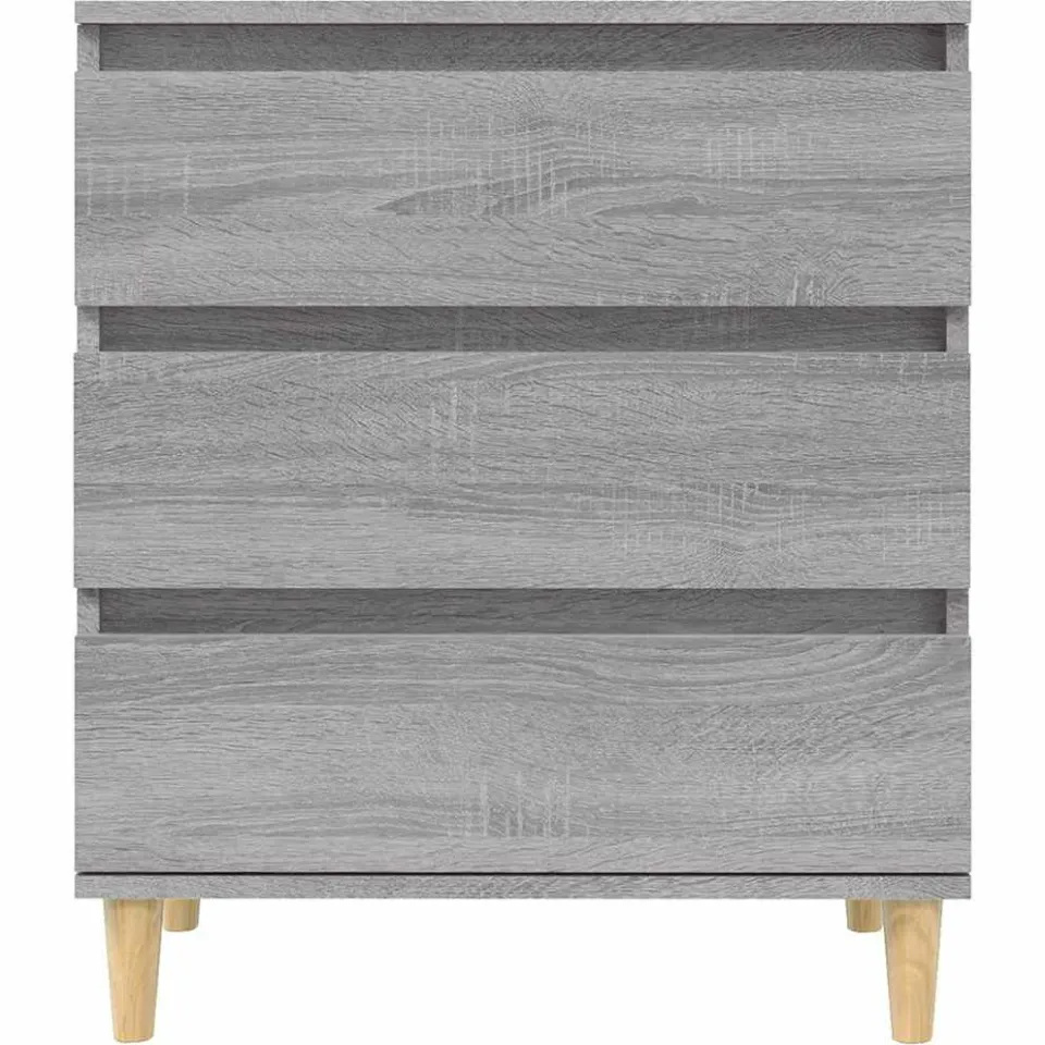 vidaXL Dressoir 60x35x70 cm bewerkt hout grijs sonoma eikenkleurig, foto 4