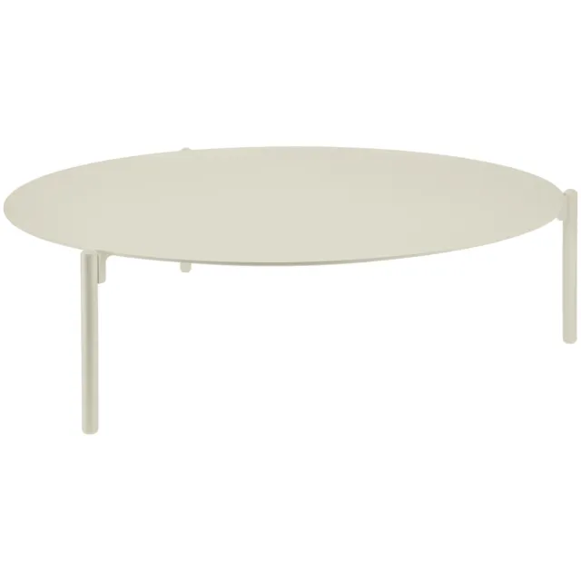 Vega Bijzettafel voor buiten Naira groot; 103x28.5 cm (ØxH); Tafelblad beige, frame beige; rond