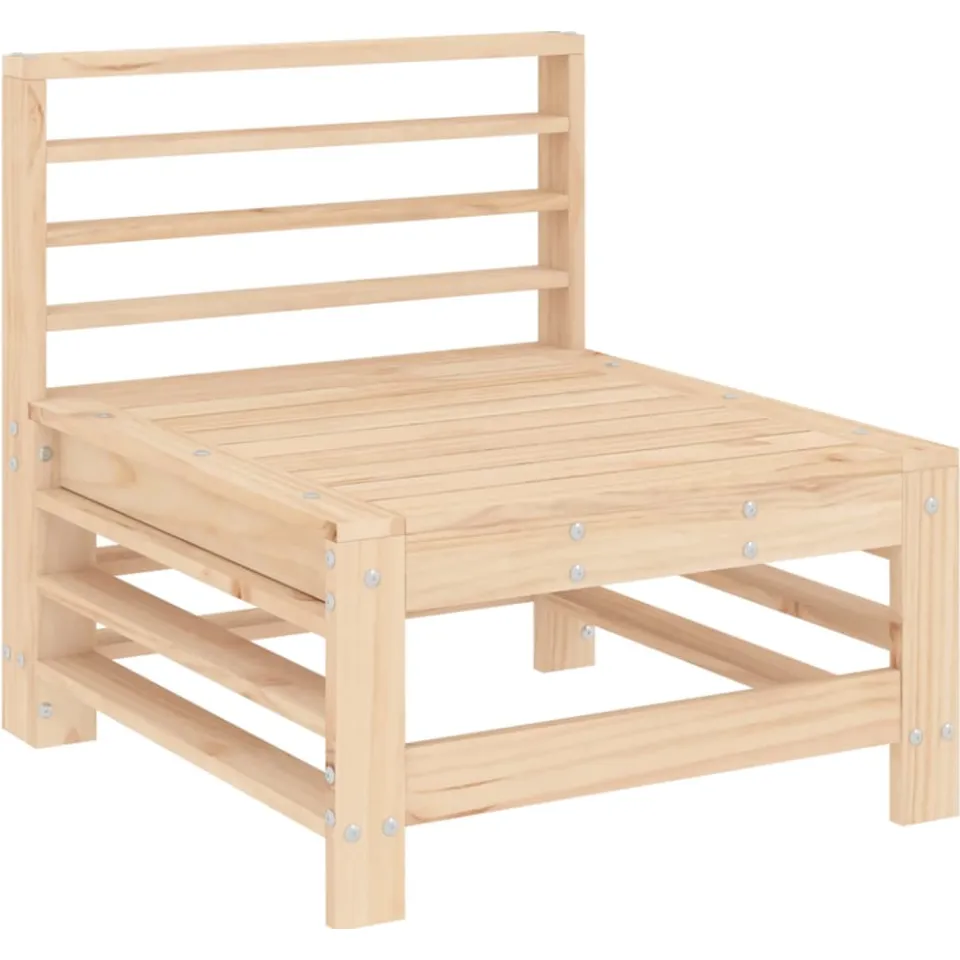 vidaXL 6-delige Loungeset massief grenenhout Bruin
