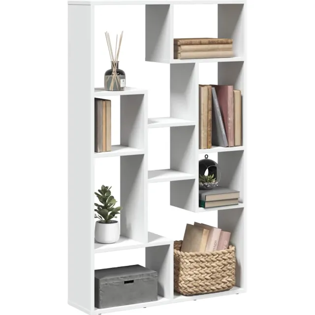 vidaXL Boekenkast 72x20x120,5 cm bewerkt hout wit, foto 2