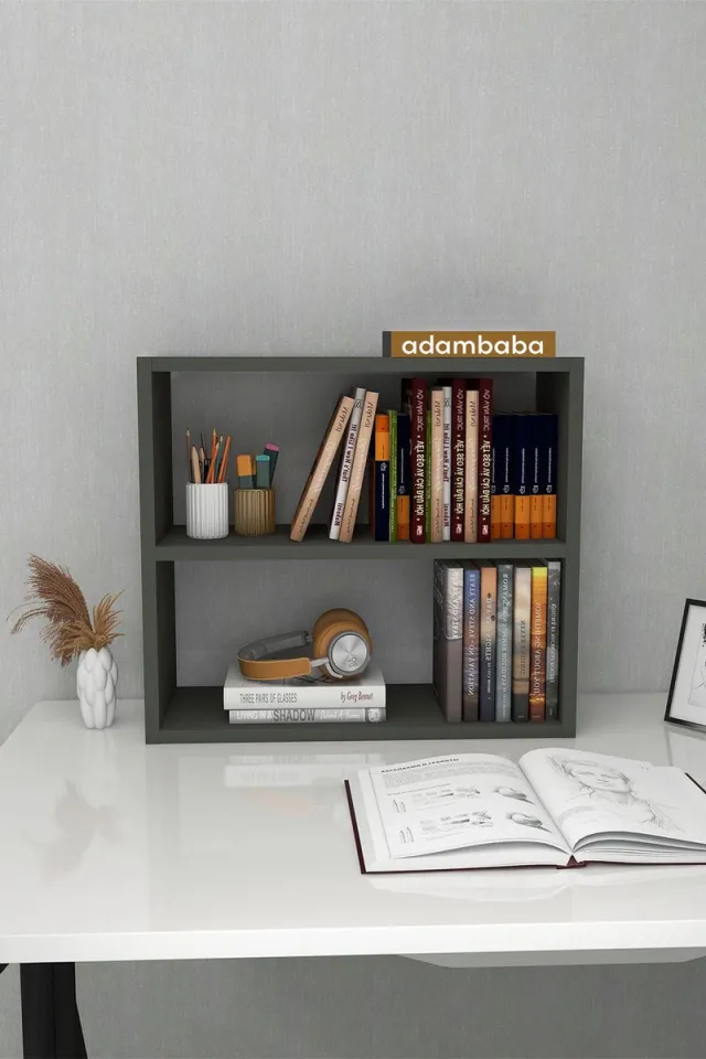 adambaba Multifunctionele Decoratieve Plank - Tafelblad - Antraciet