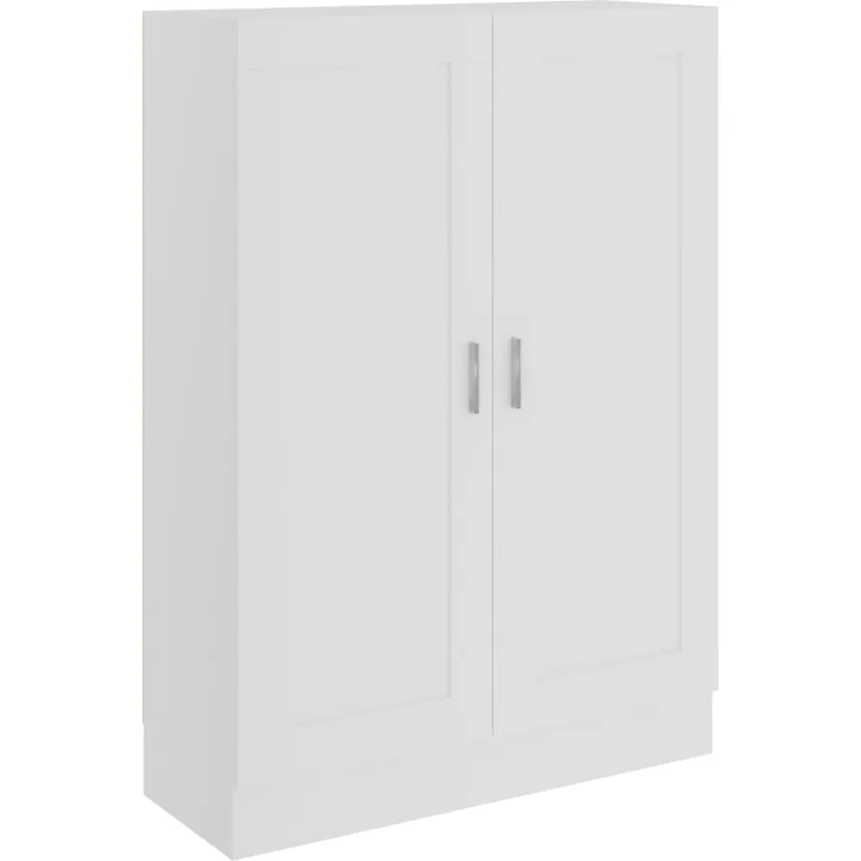 vidaXL Boekenkast 82,5x30,5x115 cm bewerlt hout wit, foto 3