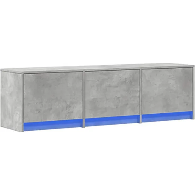 vidaXL TV-kast Betonkleurig Bewerkt hout Grijs