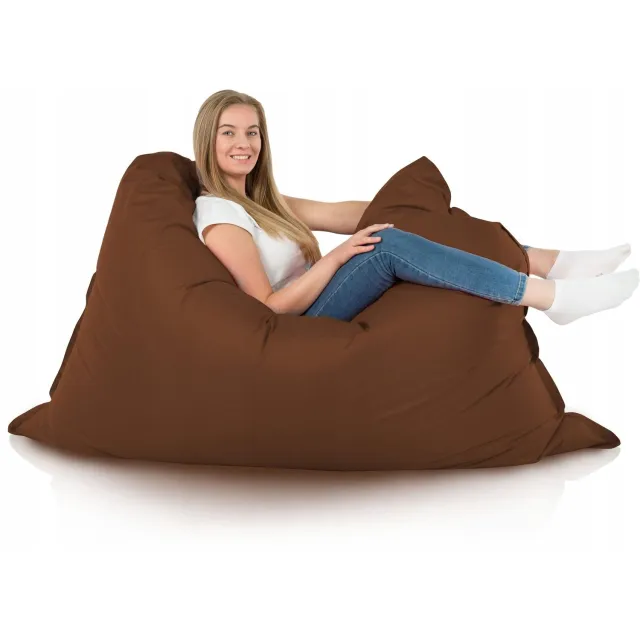 Italpouf XXL Bruine Outdoor Puf - Waterdicht & Duurzaam Nylon