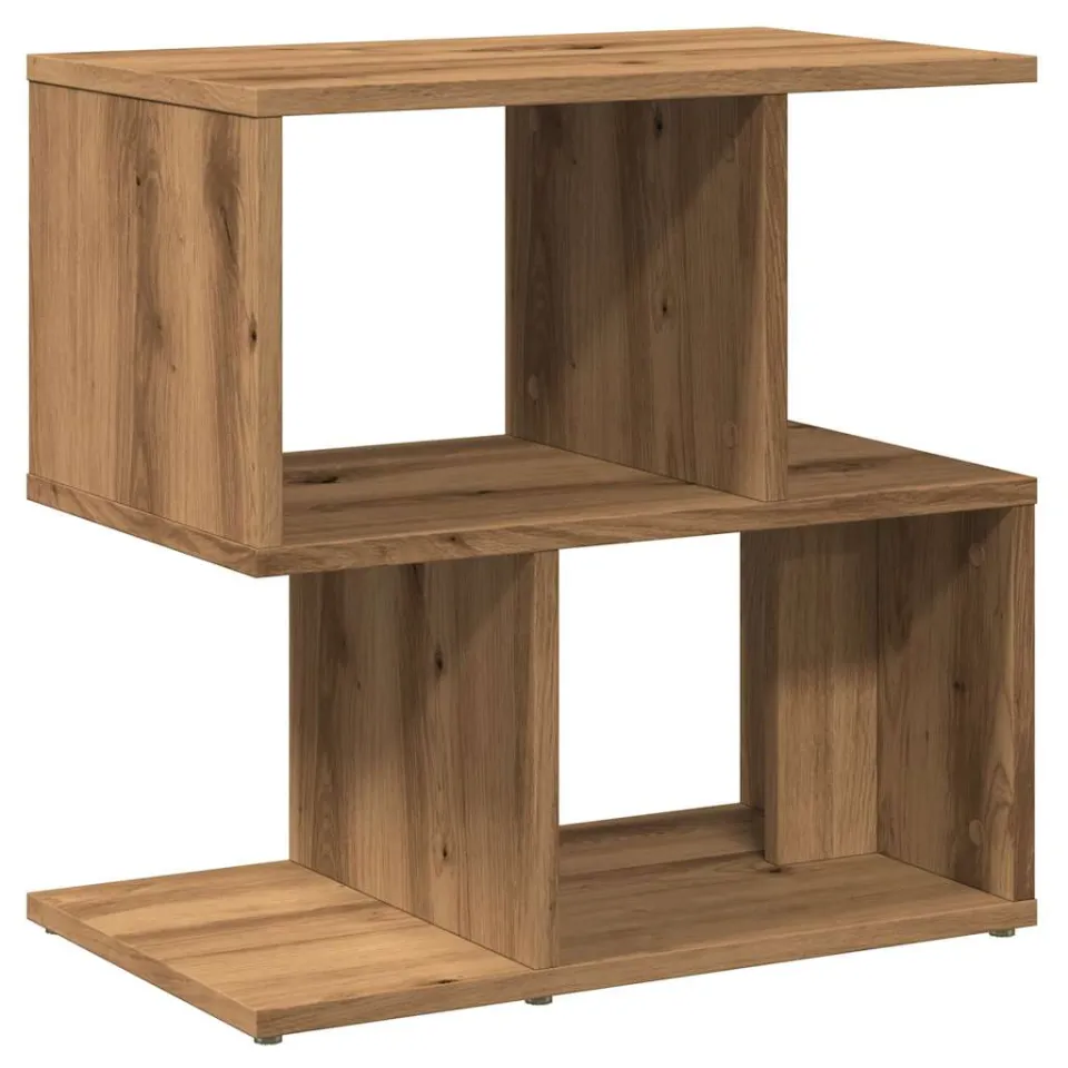 vidaXL Nachtkastje 50x30x51,5 cm bewerkt hout artisanaal eikenkleur, foto 3