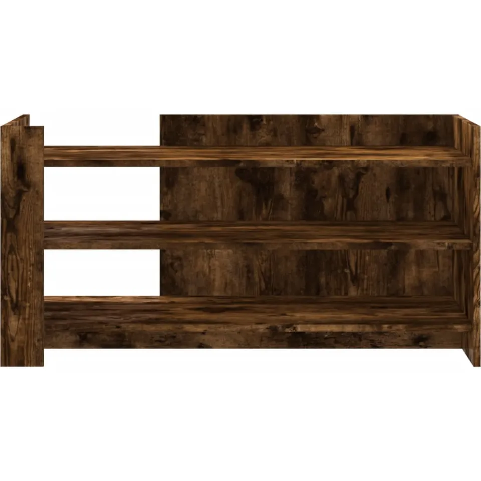 vidaXL Salontafel 100x50x50 cm bewerkt hout gerookt eikenkleurig Bruin