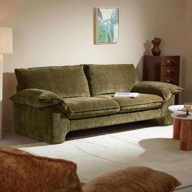 NOUS Living Woodstock 3-zitsbank groen, foto 2