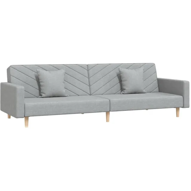 GranMaison Slaapbank - Uitklapbaar - Slaapstoel - Logeerbed - Zetelbed - Slaapfauteuil - Vouwbed - 2 persoons - Zeer comfortabel - Lichtgrijs