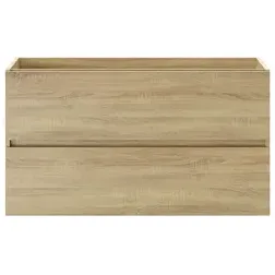 Tiger Wastafelonderkast Condo 100cm - Licht Eiken Mat - Met 2 Lades, foto 2