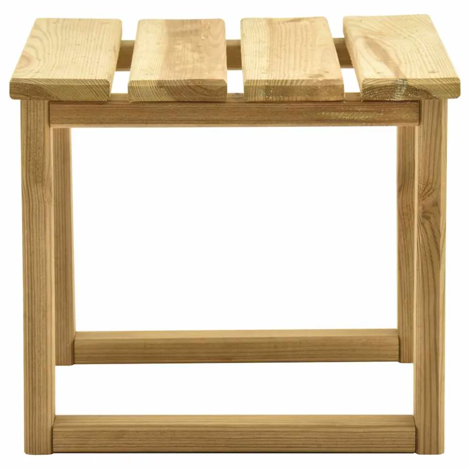 vidaXL Bijzettafel voor ligbed 30x30x26 cm geïmpregneerd grenenhout groen, foto 3