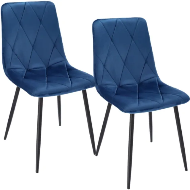 Jumi 2 x Stoel PIADO marineblauw (set poten + schroeven)