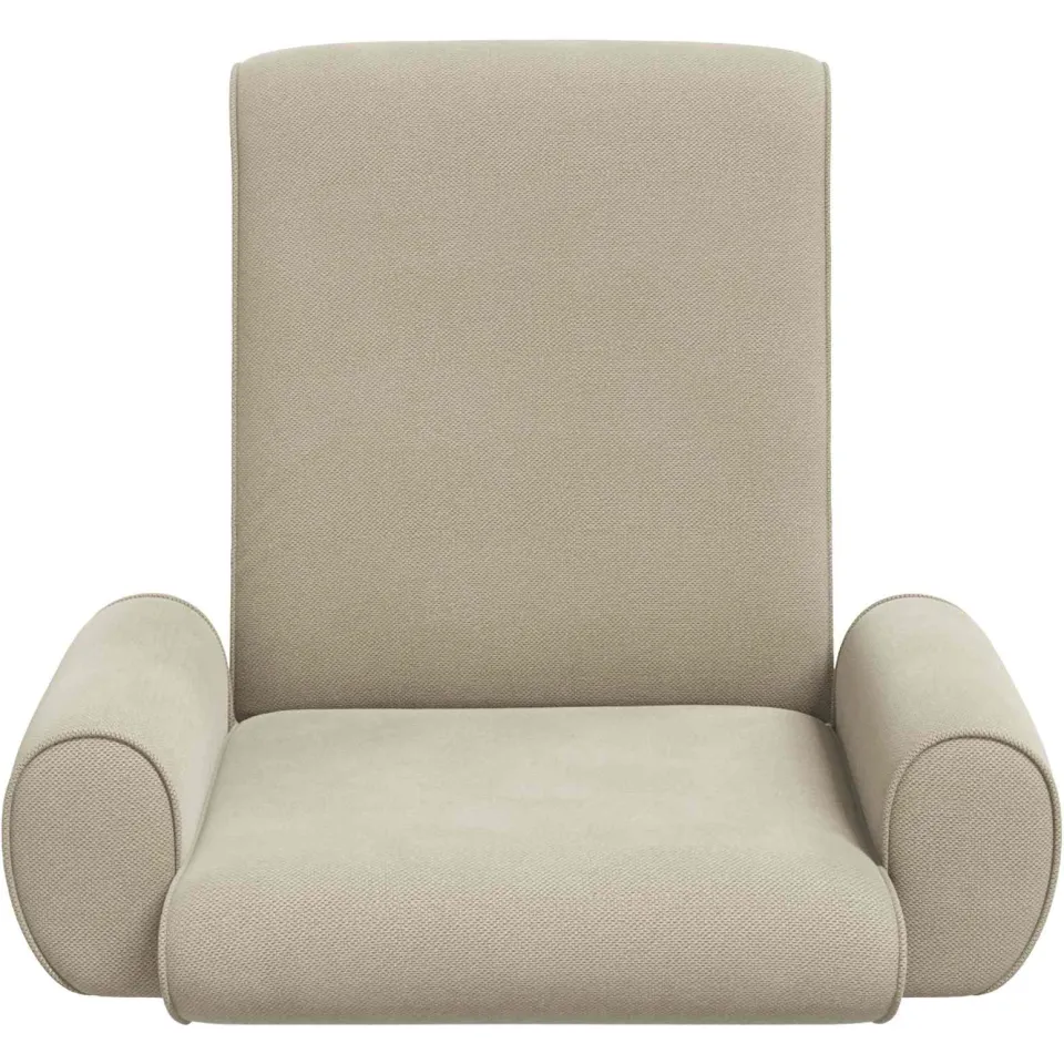 vidaXL Verstelbare vlo stoelen Zand Grove Fluweel, foto 4