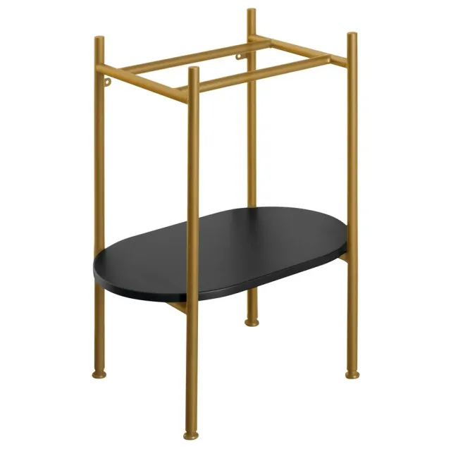 Sapho Puno wastafelframe met onderplank goud mat