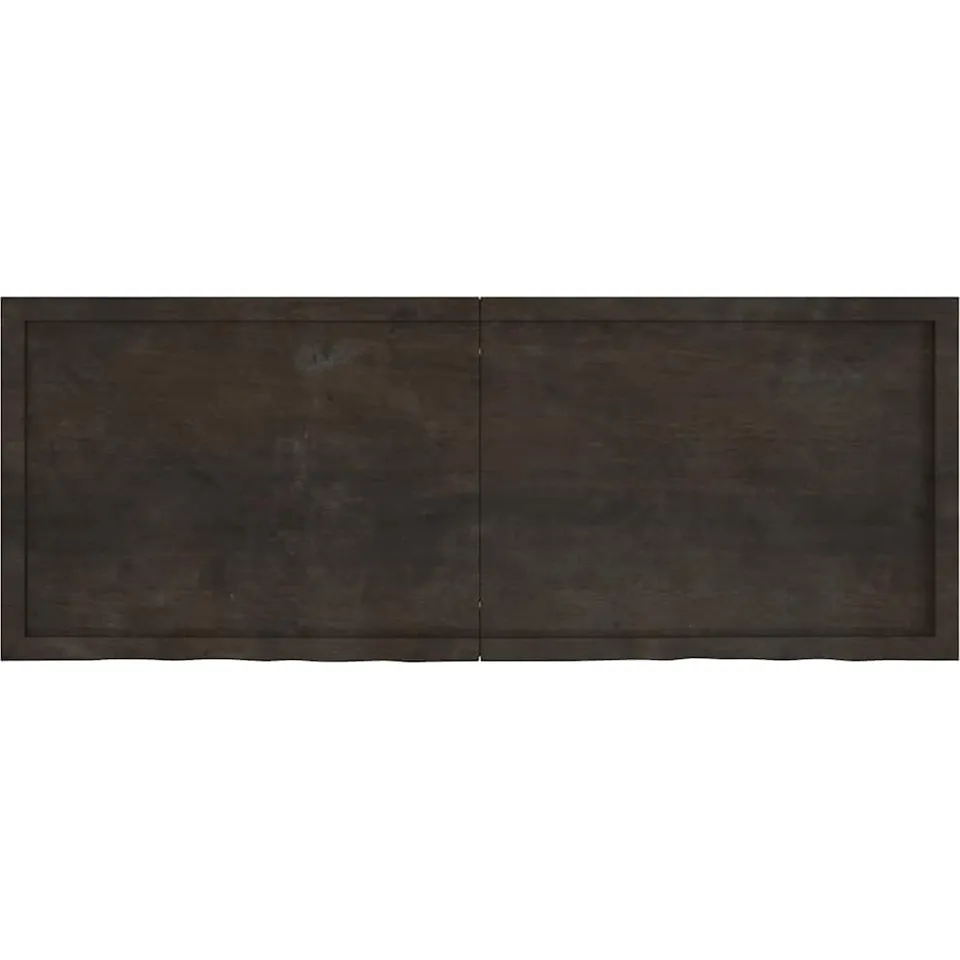 vidaXL Tafelblad 160x60x(2-4)cm behandeld eikenhout donkerbruin, foto 2