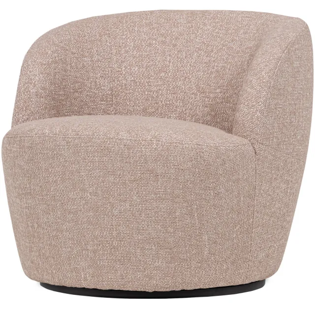 WOOOD Serra Draaifauteuil - Melange Stof - Naturel - 68x70x77 natural melange